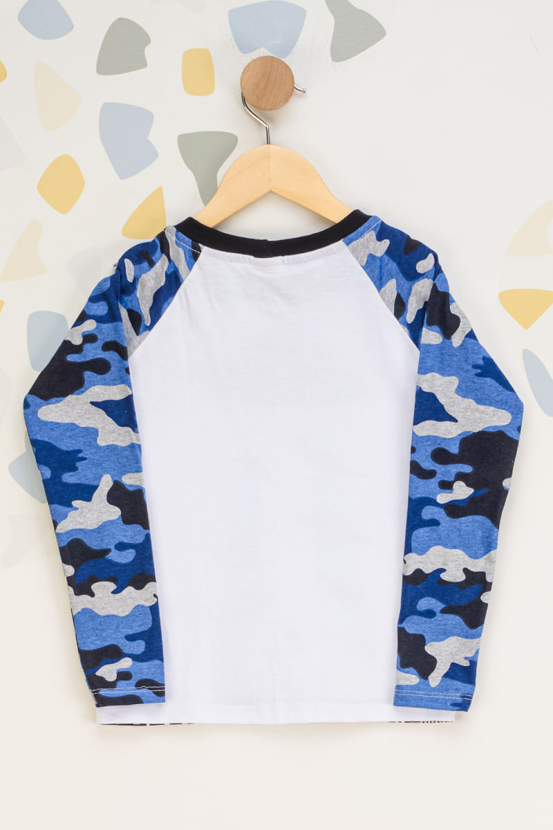 Camiseta-Infantil-Masculina-Dinossauros-e-Ovnis---Azul