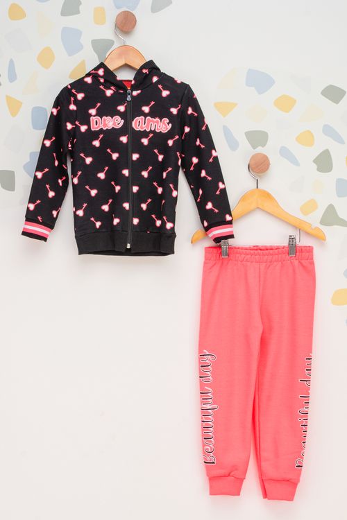 Conjunto Infantil Feminino Chaves de Coração