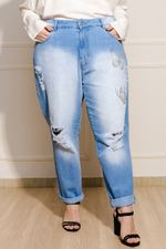 Calca-Feminina-Plus-Size-Jeans-Borboletas---Azul