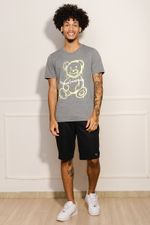 Camiseta-Masculina-Urso---Cinza