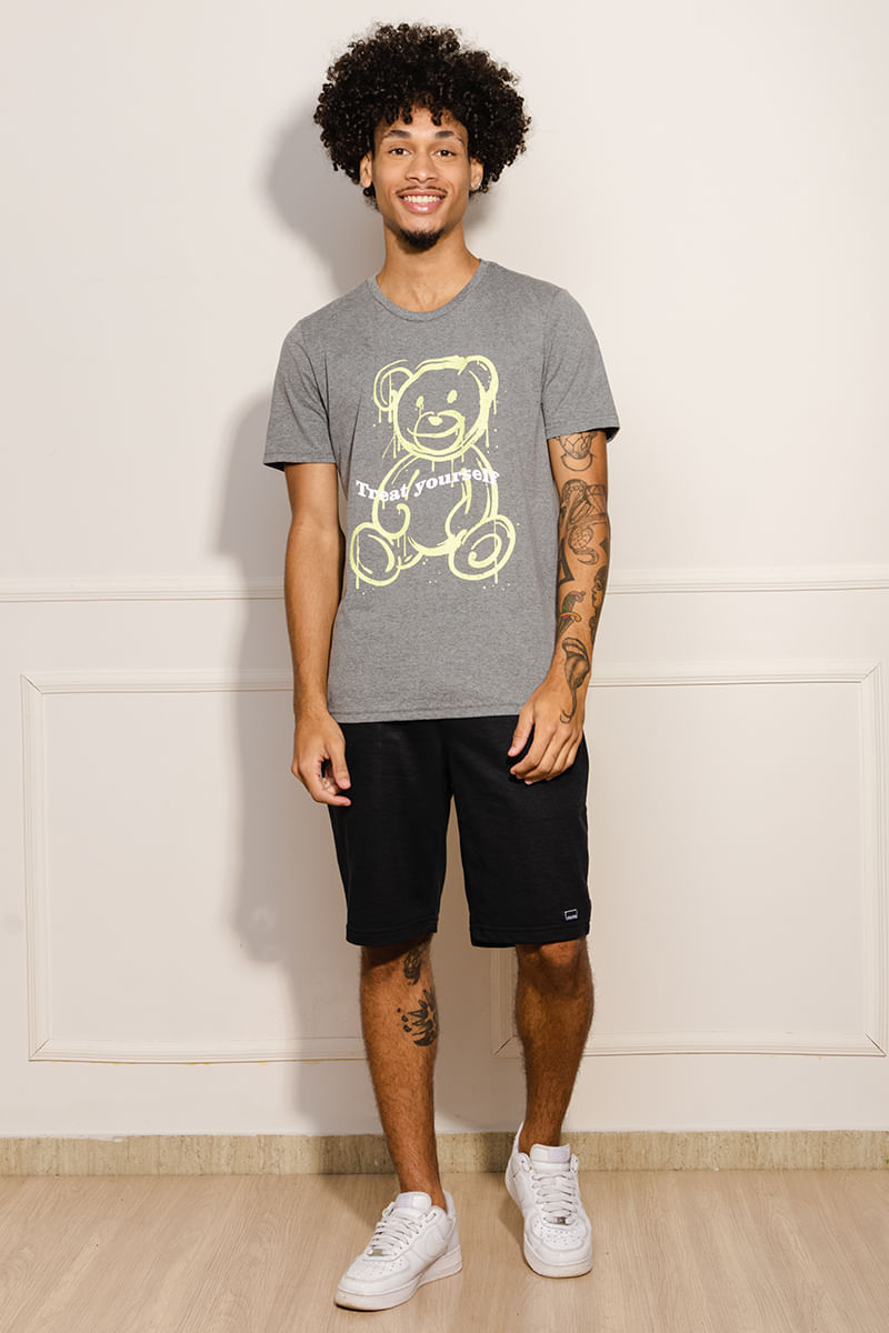 Camiseta-Masculina-Urso---Cinza