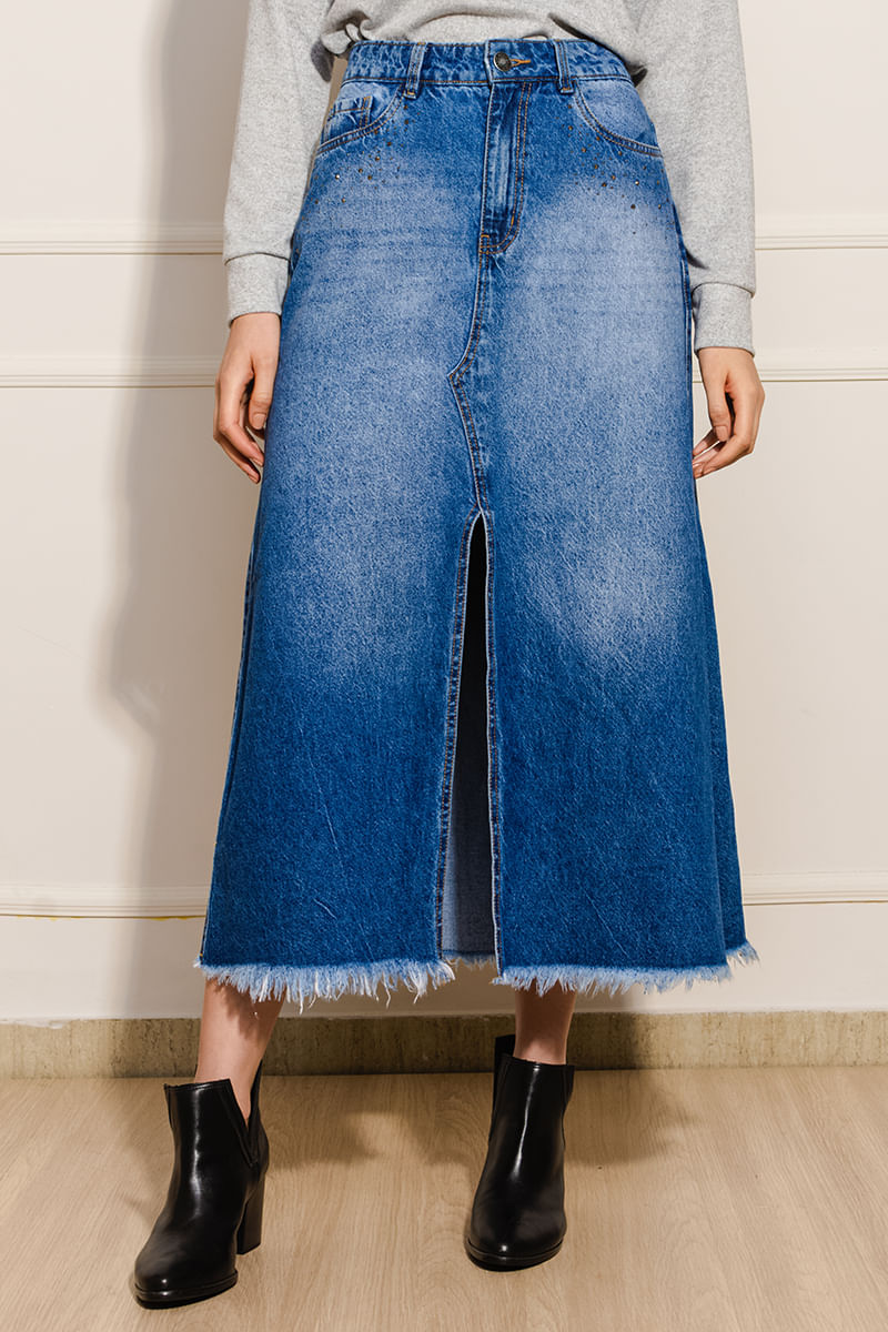 Saia-Jeans-Midi-Fenda-Brilho---Azul