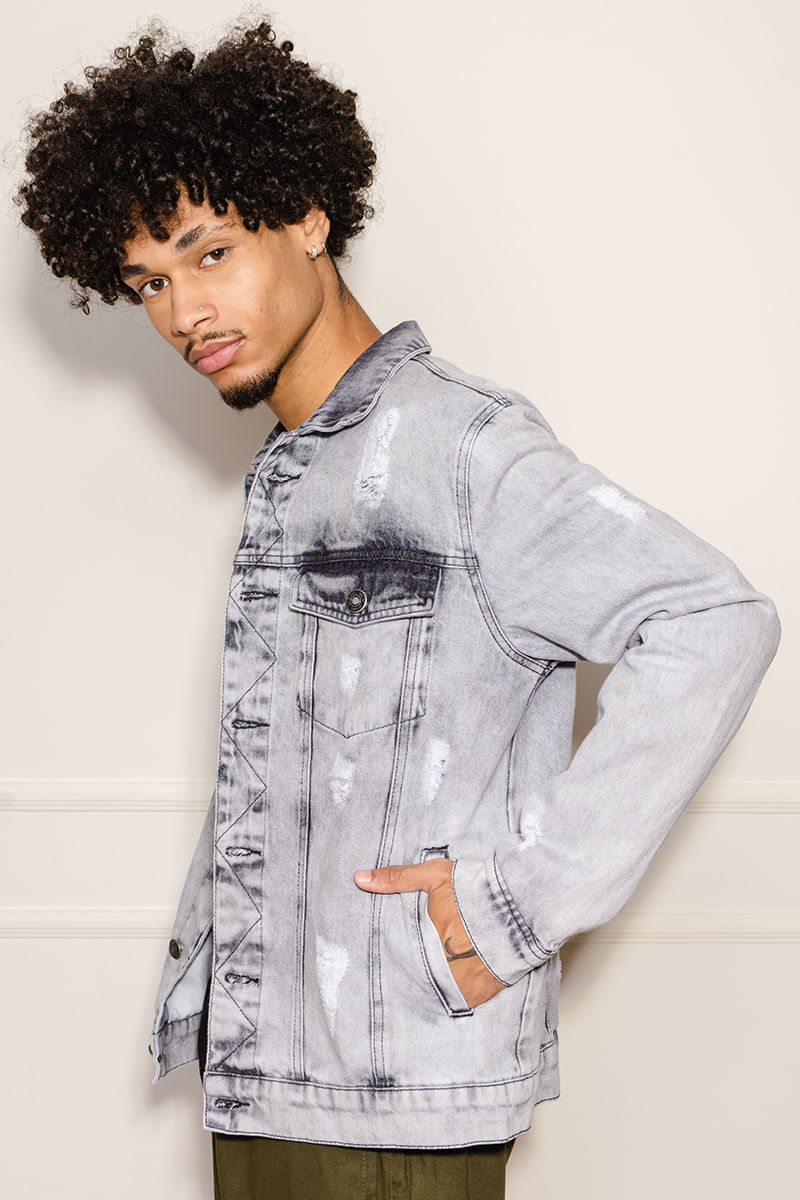 Jaqueta-Masculina-Jeans---Cinza