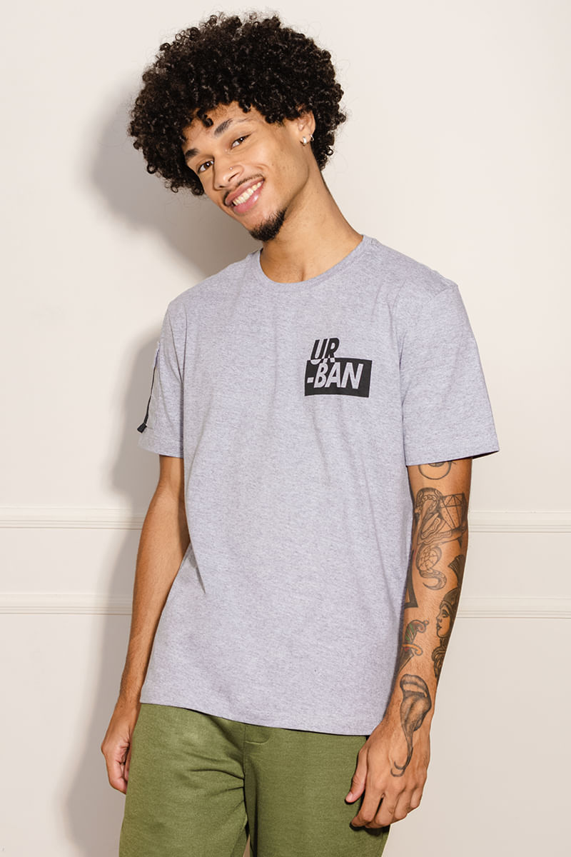 Camiseta-Masculina-Urban----Cinza
