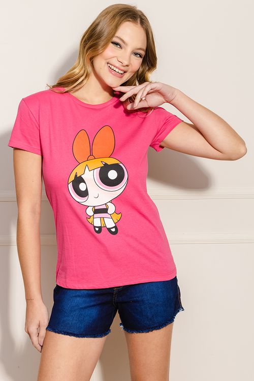 Camiseta Feminina Florzinha - Rosa