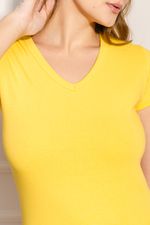 Blusa-Feminina-Gola-V---Amarelo