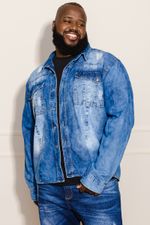 Camisa-Masculina-Plus-Size-Jeans---Azul