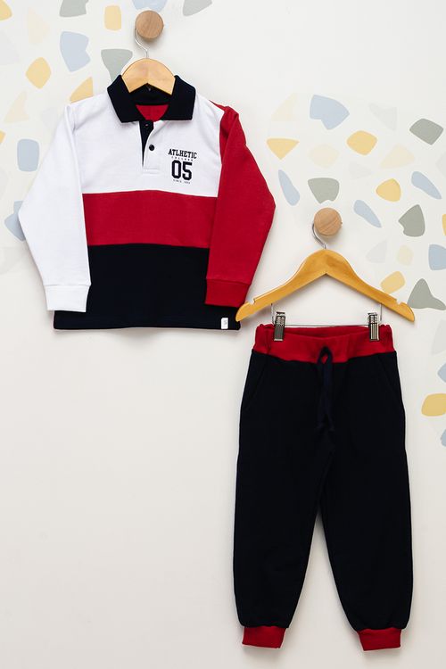 Conjunto Infantil Masculino Polo Recortes