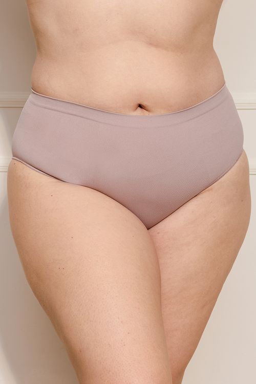 Calcinha Modeladora Alta Curvas - Bege