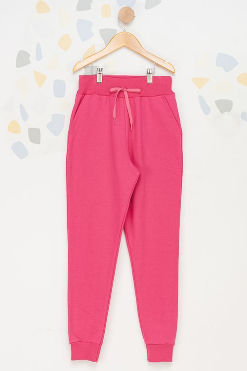 Calça Moletom Juvenil - Rosa