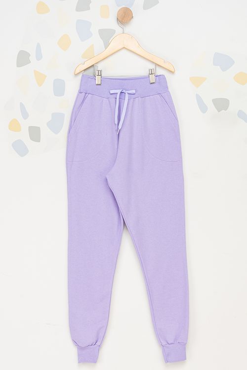 Calça Moletom Juvenil - Lilás