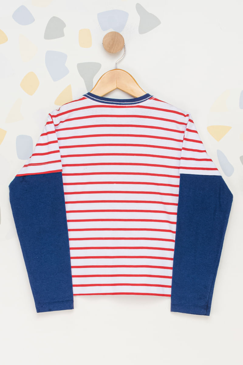 Camiseta-Infantil-Masculina-Listrada-