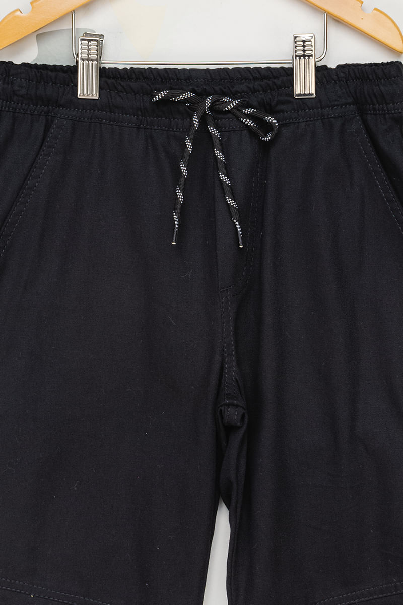 Calca-Juvenil-Masculina-Sarja-Jogger---Preto