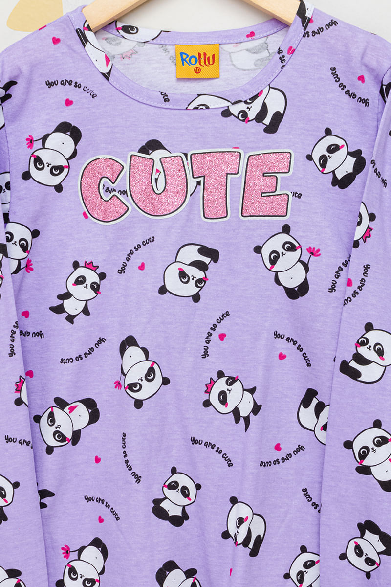 Pijama-Infantil-Feminino-Cute-Pandas