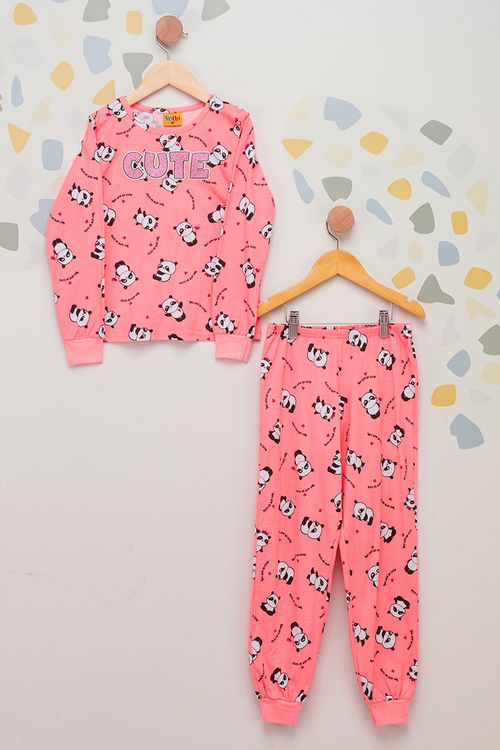 Pijama Cute Pandas Infantil