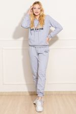 Calca-Feminina-Moletom-Life-is-Better---Cinza