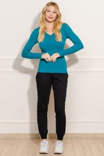 Blusa-Feminina-Manga-Longa-Basica---Verde