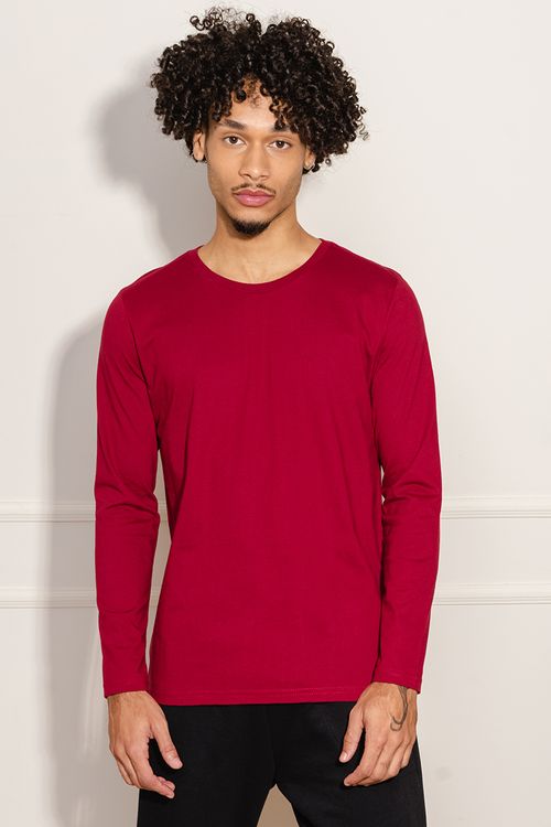 Camiseta Masculina Lisa - Vermelho