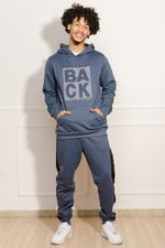 Casaco-Masculino-Moletom-Never-Look-Back---Cinza