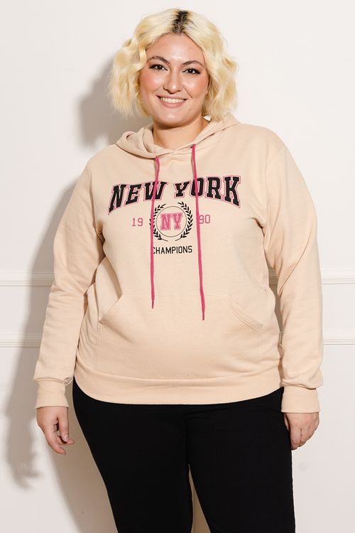 Moletom Feminino Plus Size New York