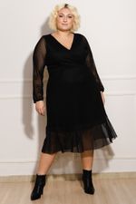 Vestido-Feminino-Plus-Size-Midi-Tule