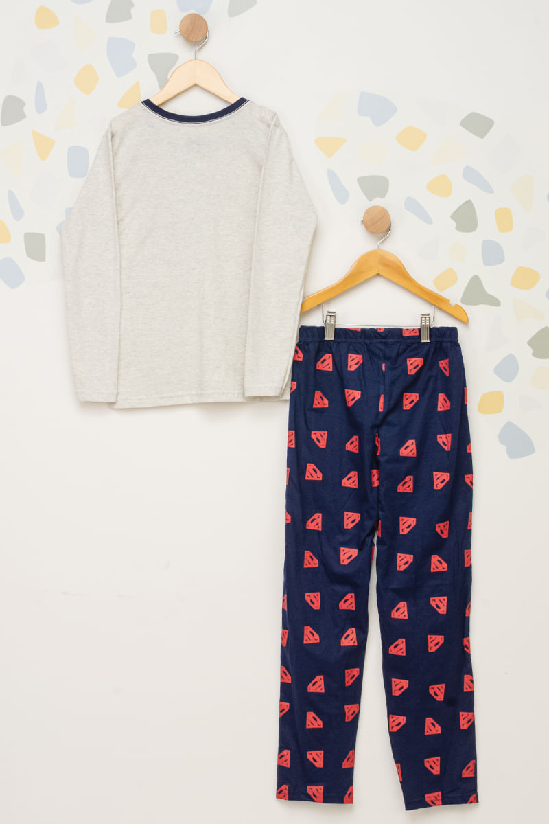 Pijama-Juvenil-Masculino-Taz-x-Super-Homem