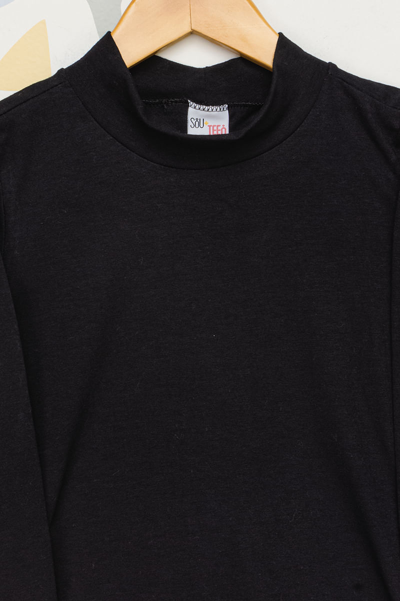 Blusa-Infantil-Feminina-Gola-Alta---Preto