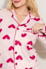 Pijama-Feminino-Fleece-Coracoes---Rosa