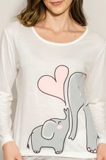 Pijama-Feminino-Elefante---Branco
