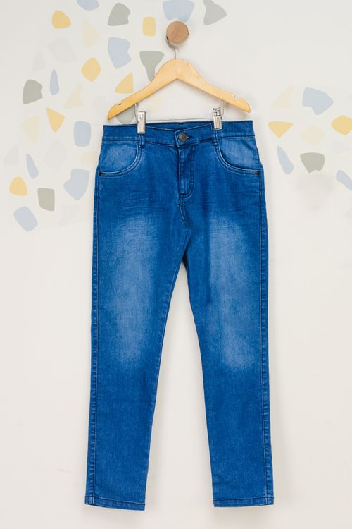 Calça Jeans Reta Juvenil