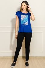 Blusa-Feminina-Folhagens-Abstrato---Azul