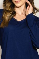 Pijama-Feminino-Floral---Azul