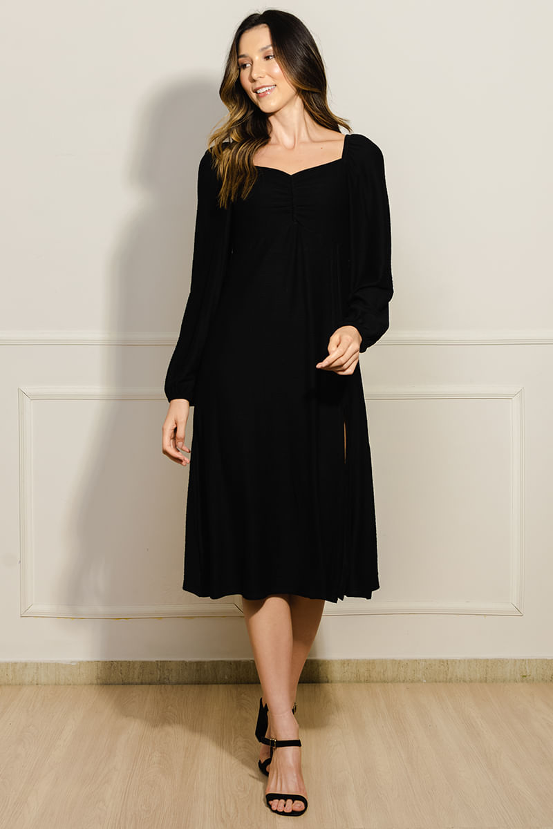 Vestido-Feminino-Viscose-Fenda----Preto