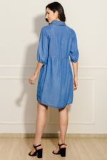 Vestido-Chemise-Liocel---Azul