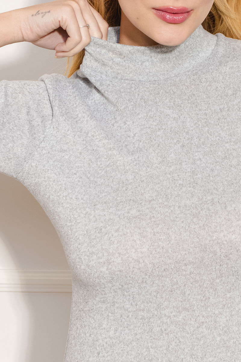 Vestido-Feminino-Tricot-Gola-Alta---Cinza