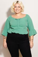 Blusa-Feminina-Plus-Size-Liocel---Verde