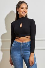 Blusa Feminina Cropped Strappy