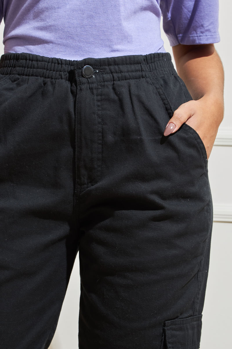 Calca-Feminina-Cargo-Jogger---Preto