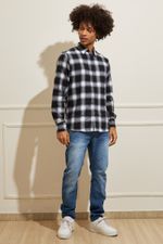 Calca-Masculina-Jeans-Skinny---Azul