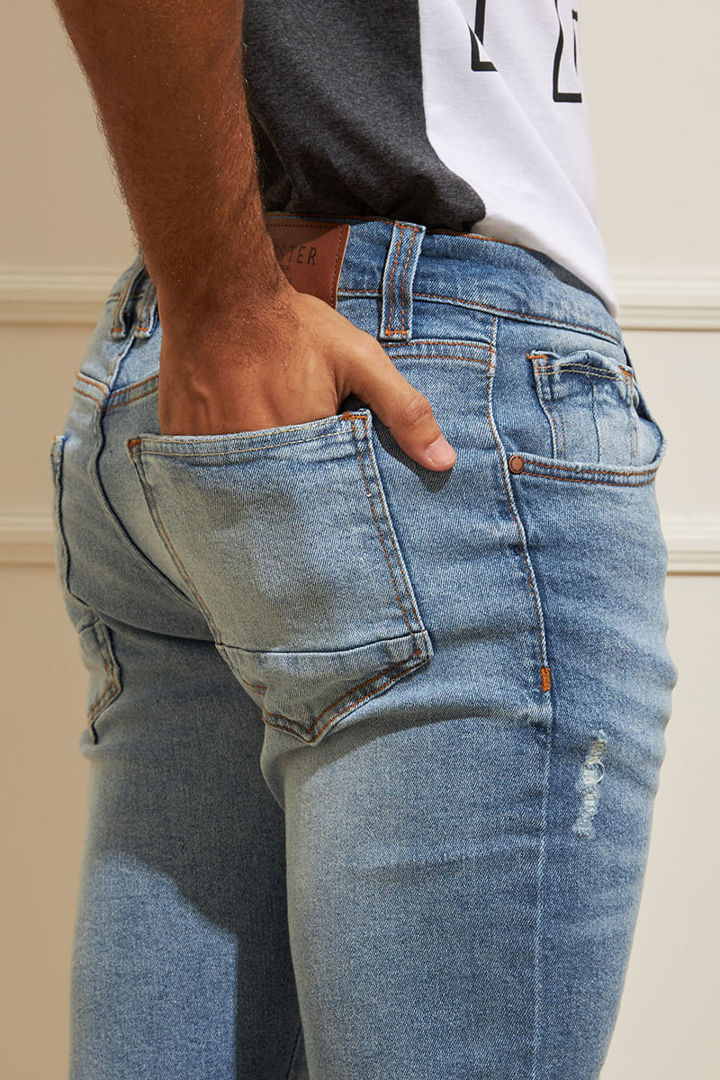 Calca-Masculina-Jeans-Skinny---Azul