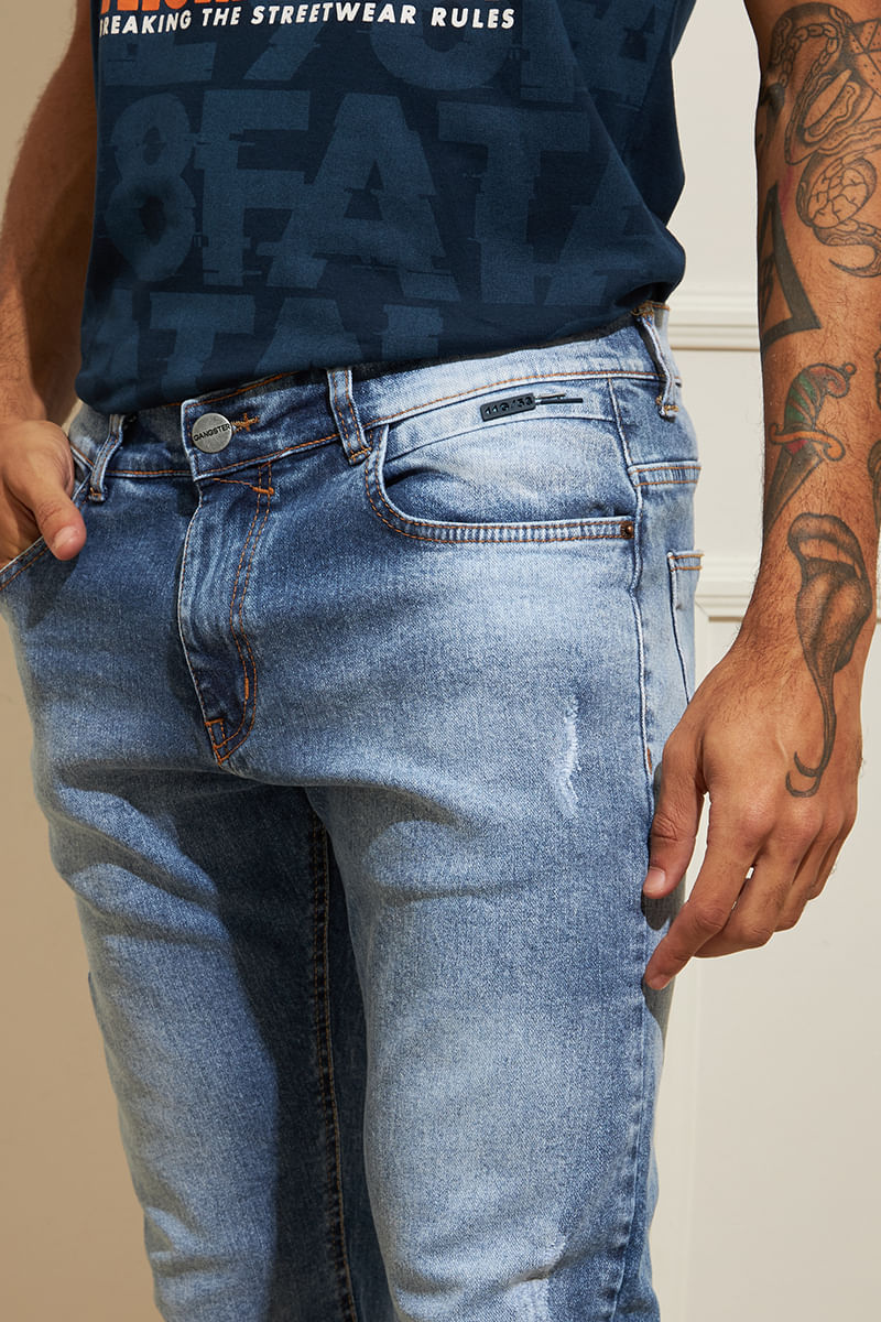Calca-Masculina-Jeans-Skinny---Azul