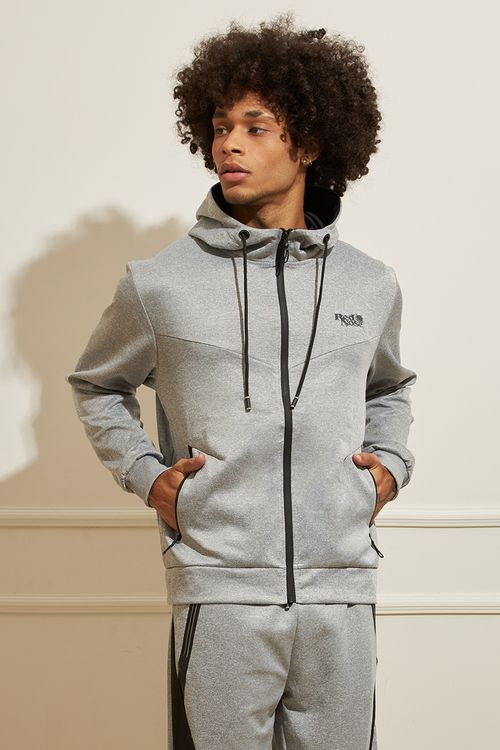Casaco Masculino Moletom Recortes Red Nose