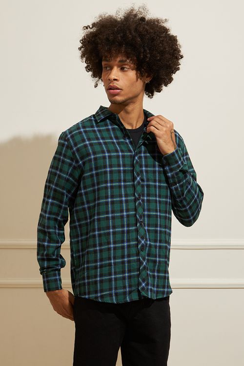 Camisa Masculina Xadrez Red Nose