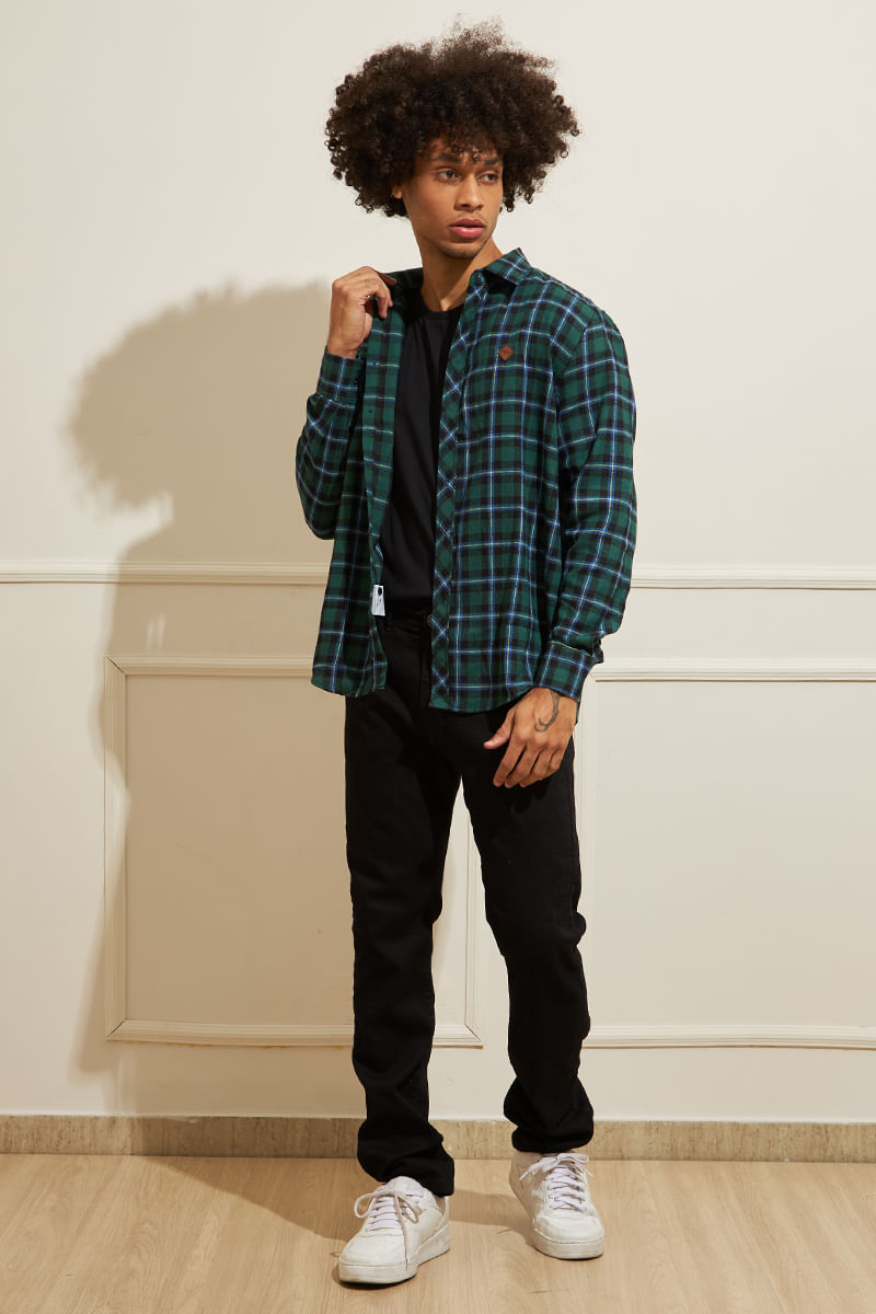 Camisa-Masculina-Xadrez---Verde