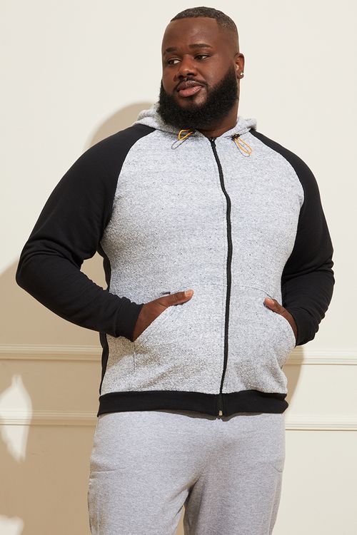 Jaqueta Masculina Plus Size Moletom