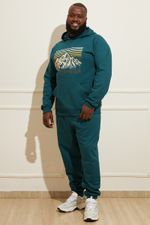 Calca-Masculina-Moletom-Jogger---Verde
