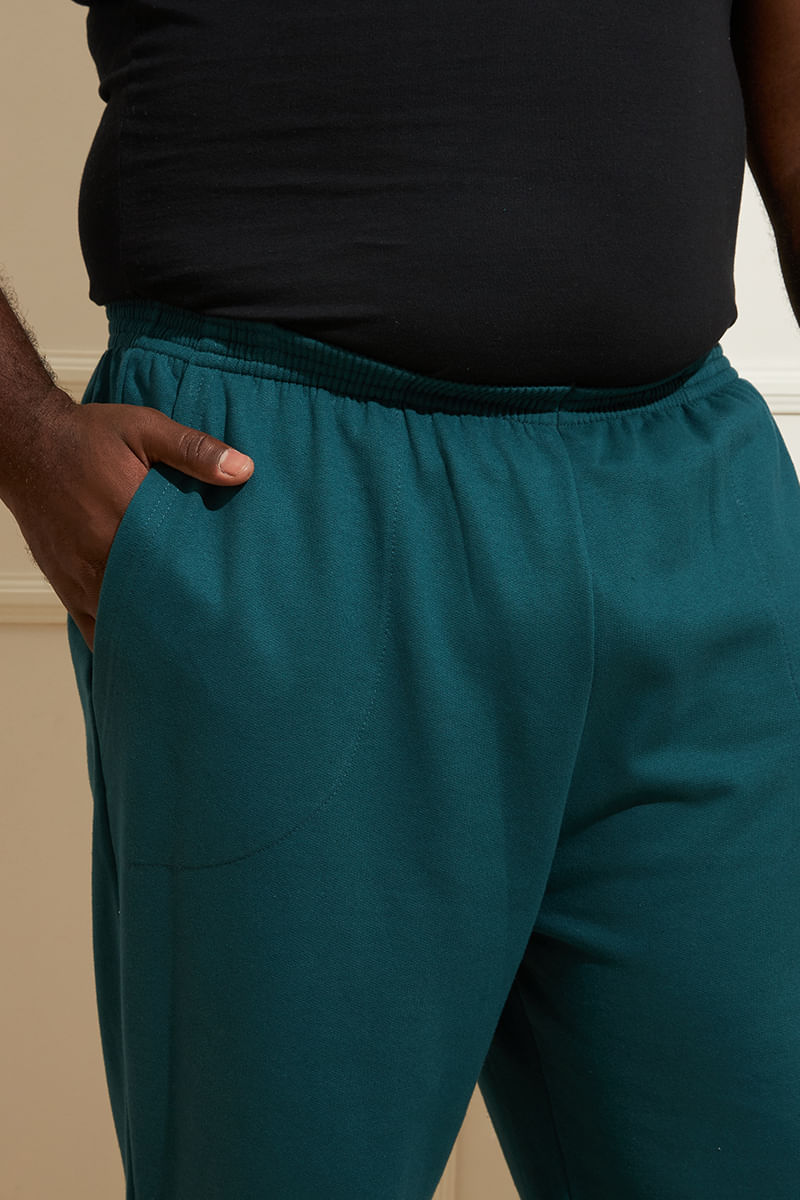 Calca-Masculina-Moletom-Jogger---Verde