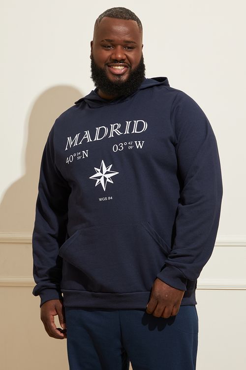 Moletom Masculino Plus Size Madrid