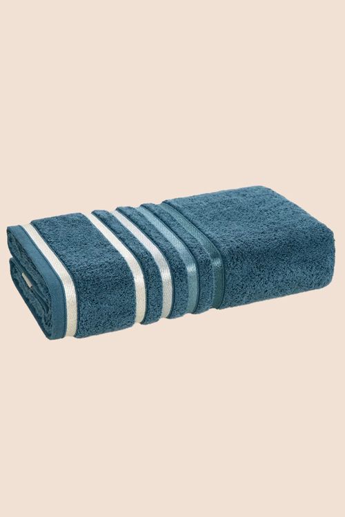Toalha de Banho Fio Penteado Lumina - Azul