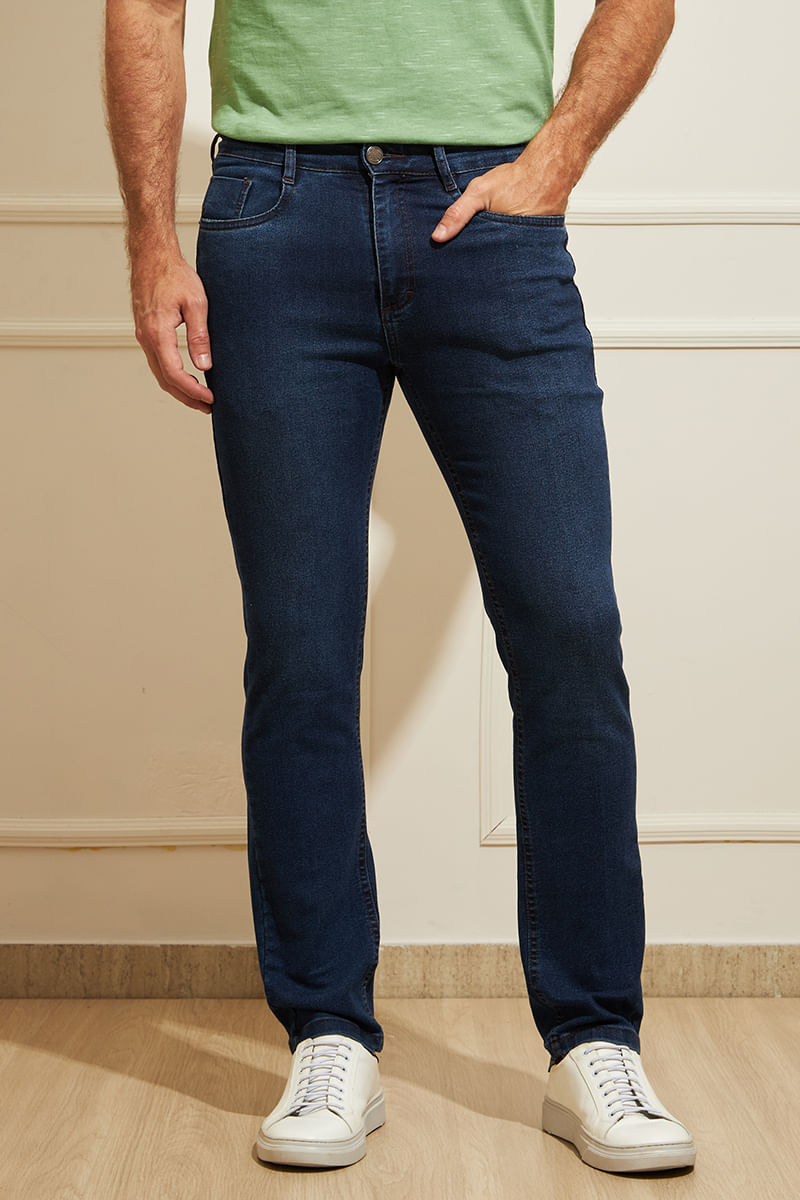 Calca-Masculina-Jeans-Slim---Azul-